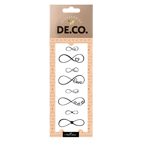 

Татуировка для тела DECO. REAL TATTOO by Miami tattoos переводная Infinity