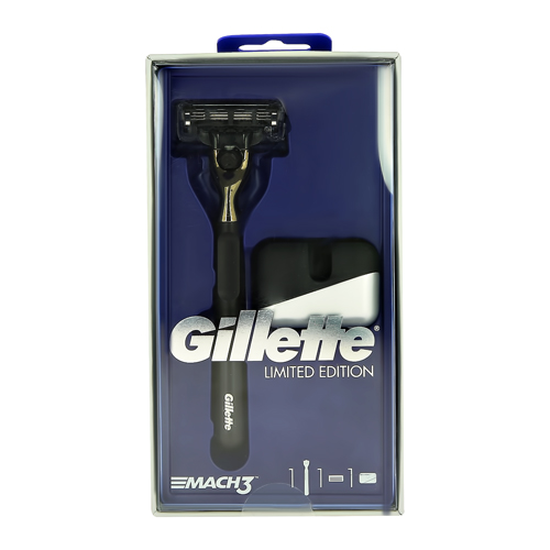 Набор подарочный мужской GILLETTE MACH3 бритва с 1 сменной кассетой, подставка
