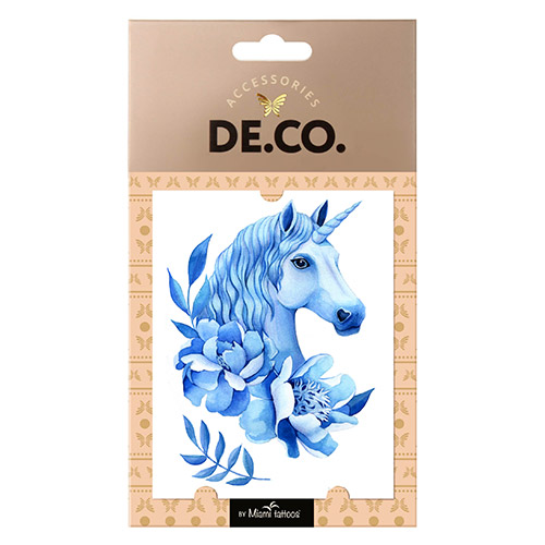 

Татуировка для тела DECO. WATERCOLOR STORY by Miami tattoos переводная Winter unicorn