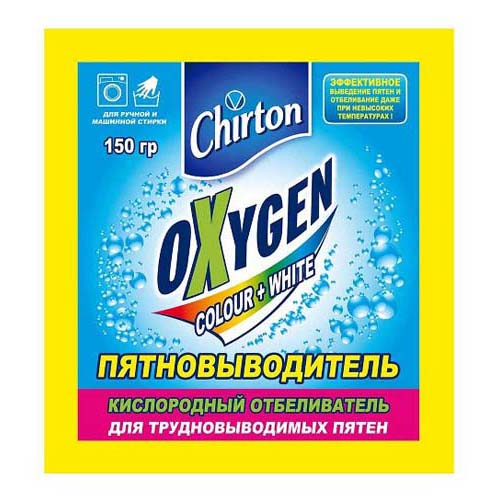 CHIRTON Кислородный отбеливатель CHIRTON плюс пятновыводитель 150 г