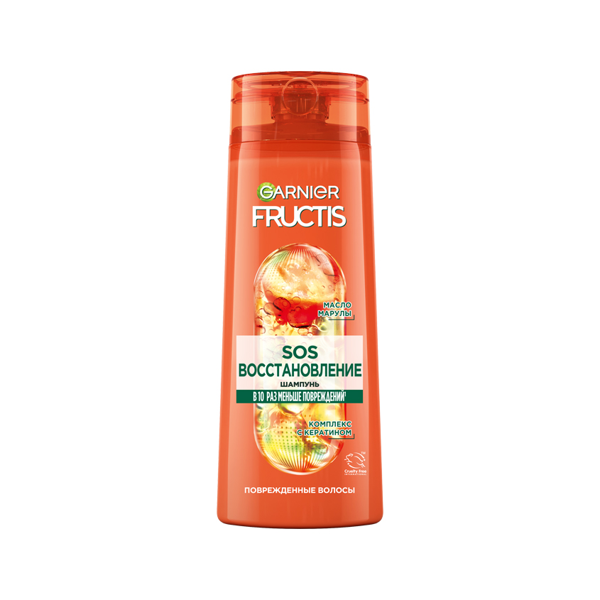 Шампунь для волос GARNIER FRUCTIS SOS ВОССТАНОВЛЕНИЕ укрепляющий для секущихся и очень поврежденных волос 250 мл