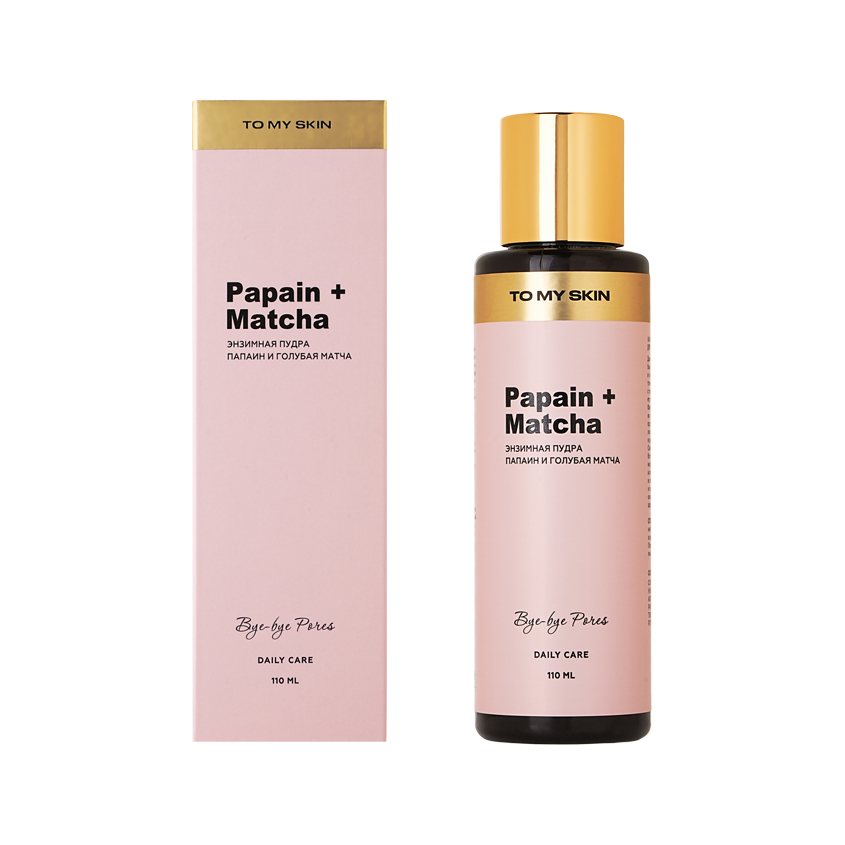 Энзимная пудра для умывания `TO MY SKIN` DAILY CARE папаин и голубая матча 110 мл