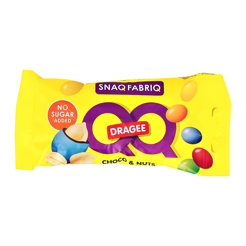 SNAQ FABRIQ Драже глазированное SNAQ FABRIQ QQ с арахисом и молочным шоколадом 40 г