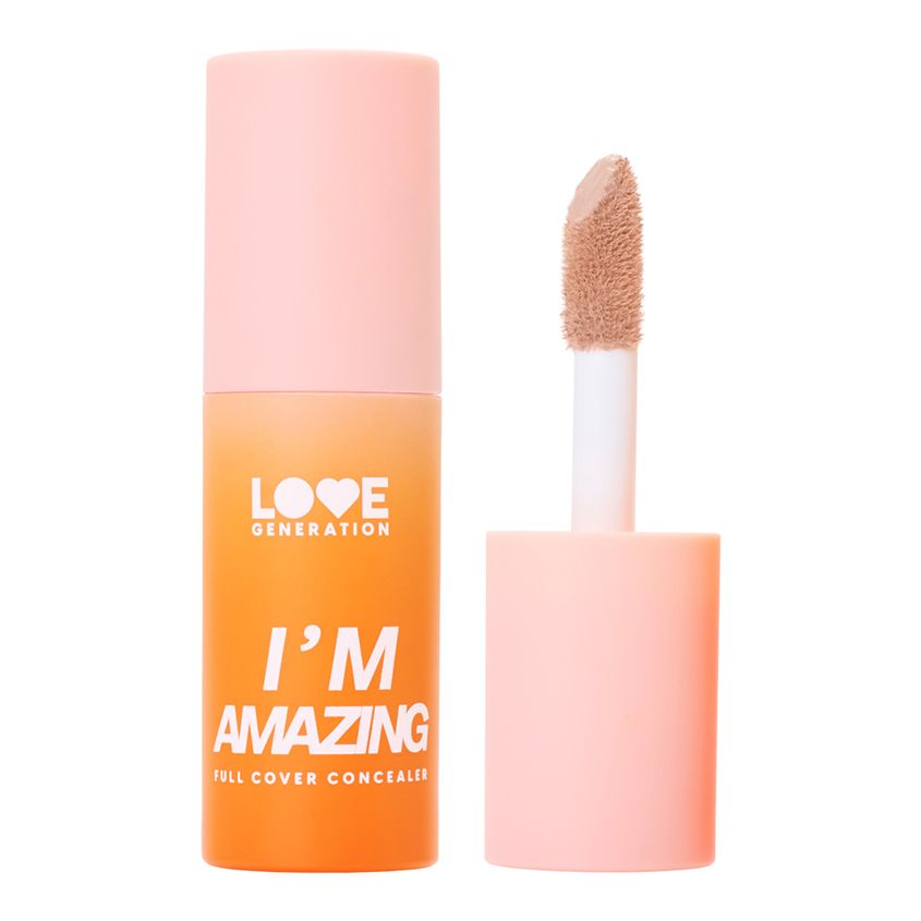 Консилер для лица LOVE GENERATION IAM AMAZING перекрывающий тон 02 Nice beige