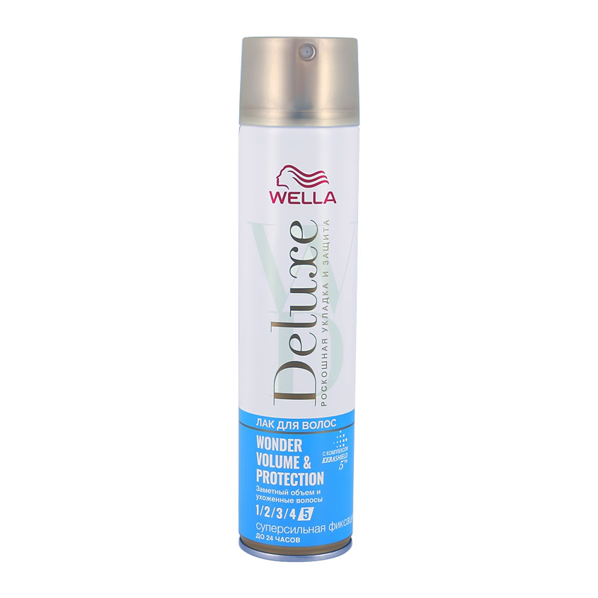 

Лак для волос WELLA DELUXE WONDER VOLUME PROTECTION Суперсильная фиксация 250 мл
