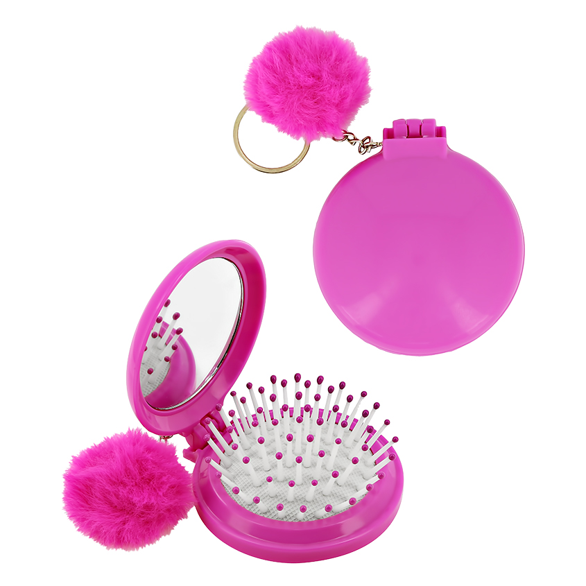 Расческа для волос с зеркалом LADY PINK FAVS