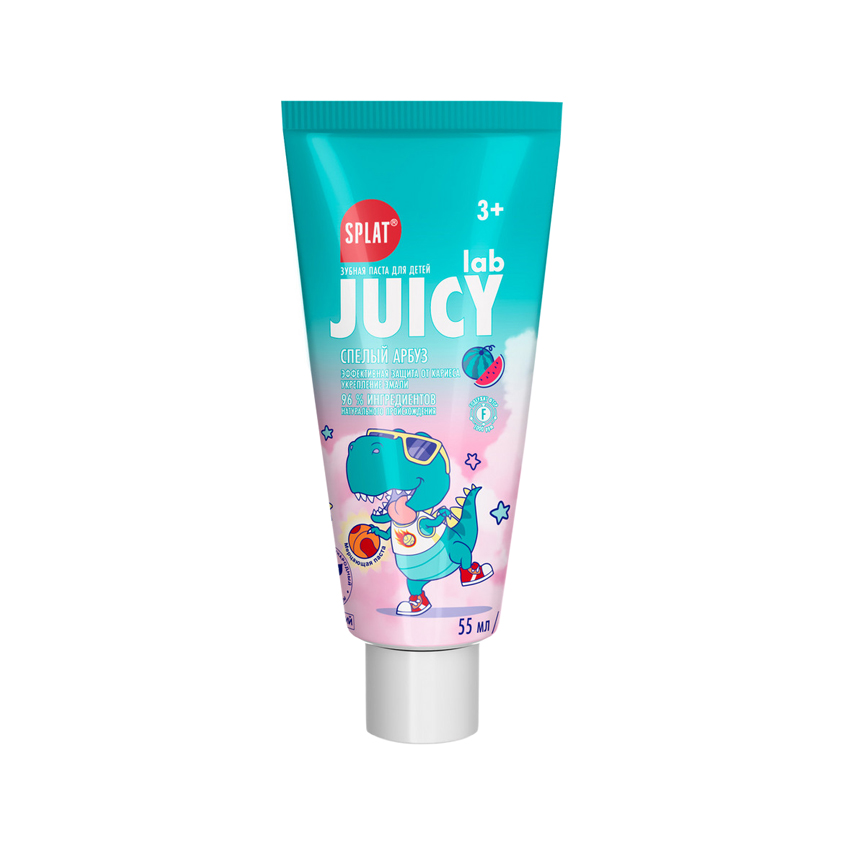Паста зубная детская SPLAT JUICY АРБУЗ со фтором 3+ 55 мл