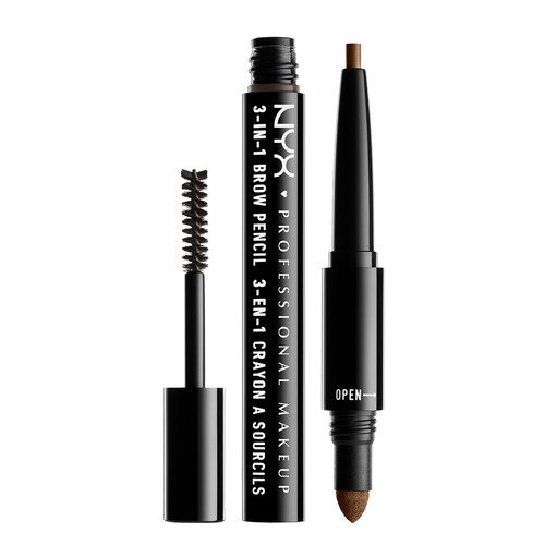 Средство для бровей `NYX PROFESSIONAL MAKEUP` 3-IN-1 BROW PENCIL 3 в 1 тон 03 soft brown