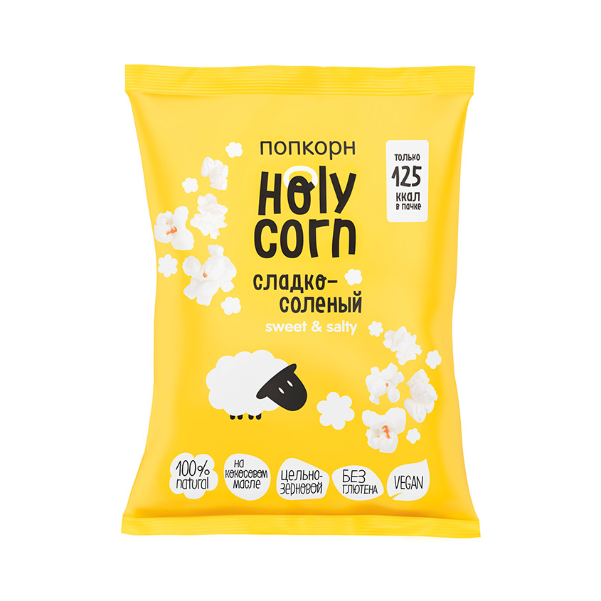 

Кукуруза воздушная HOLY CORN Сладко-соленая попкорн 30 г