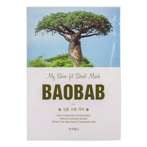 

Маска для лица APIEU MY SKIN-FIT SHEET MASK с экстрактом баобаба увлажняющая 25 г