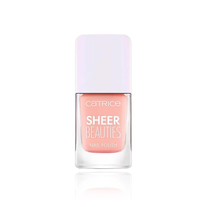 Лак для ногтей CATRICE SHEER BEAUTIES тон 050 Peach for the stars лак для ногтей sheer beauties nail polish catrice 10 5 мл 040 fluffy cotton candy