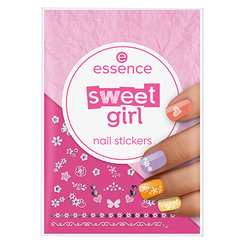 цена ESSENCE Наклейки для ногтей ESSENCE SWEET GIRL символы и цветы