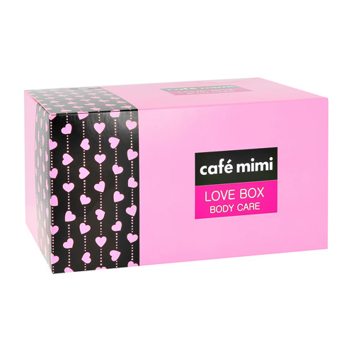 

Набор подарочный женский CAFE MIMI LOVE BOX крем для тела 100 мл, шипучая соль для ванны 100 г, мыло 100 г, мочалка