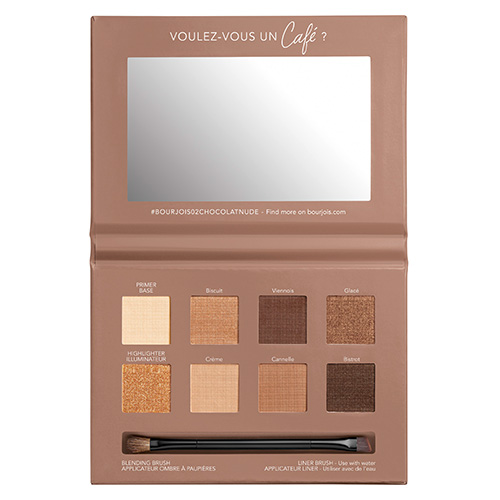 

Палетка теней для век BOURJOIS тон 02 rue du cafe chocolat nude edition