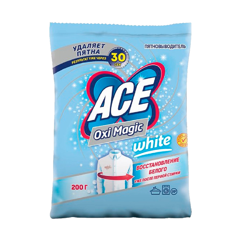 Пятновыводитель для белья ACE OXI MAGIC WHITE 200 г - фото 1