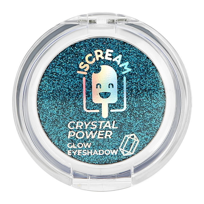 

Тени для век ISCREAM CRYSTAL POWER с эффектом сияния тон 04 turquoise