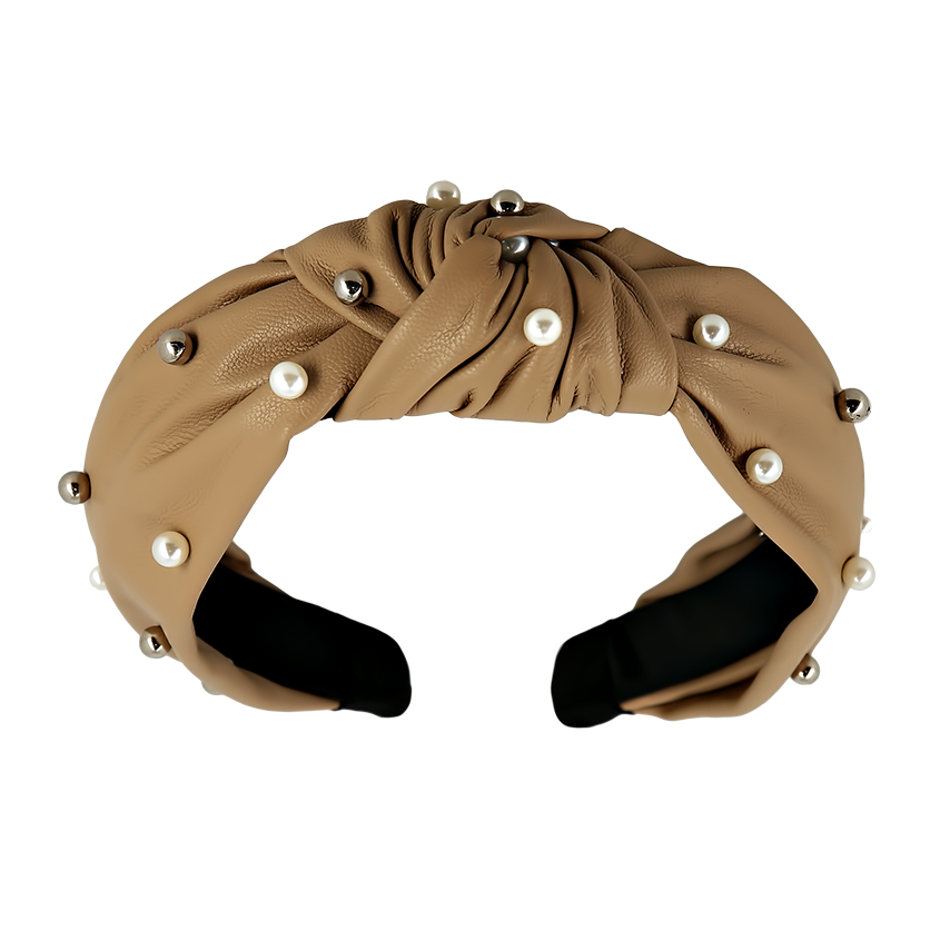

Ободок LADY PINK leather