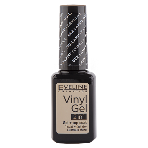 Лак для ногтей `EVELINE` VINYL GEL 2 IN 1 тон 203 (без использования лампы) 12 мл