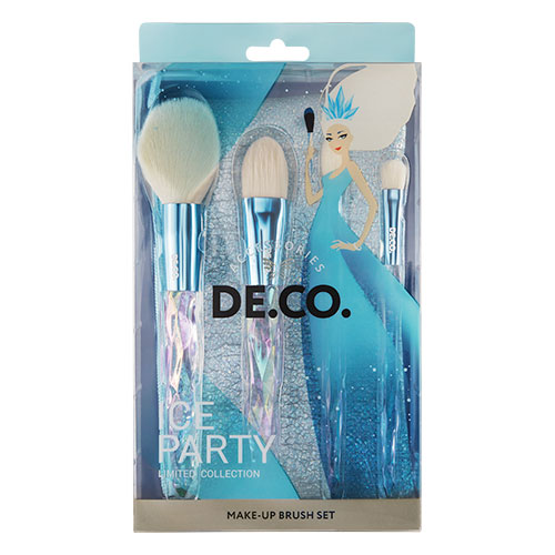 

Набор кистей для макияжа DECO. ICE PARTY в чехле 4 шт
