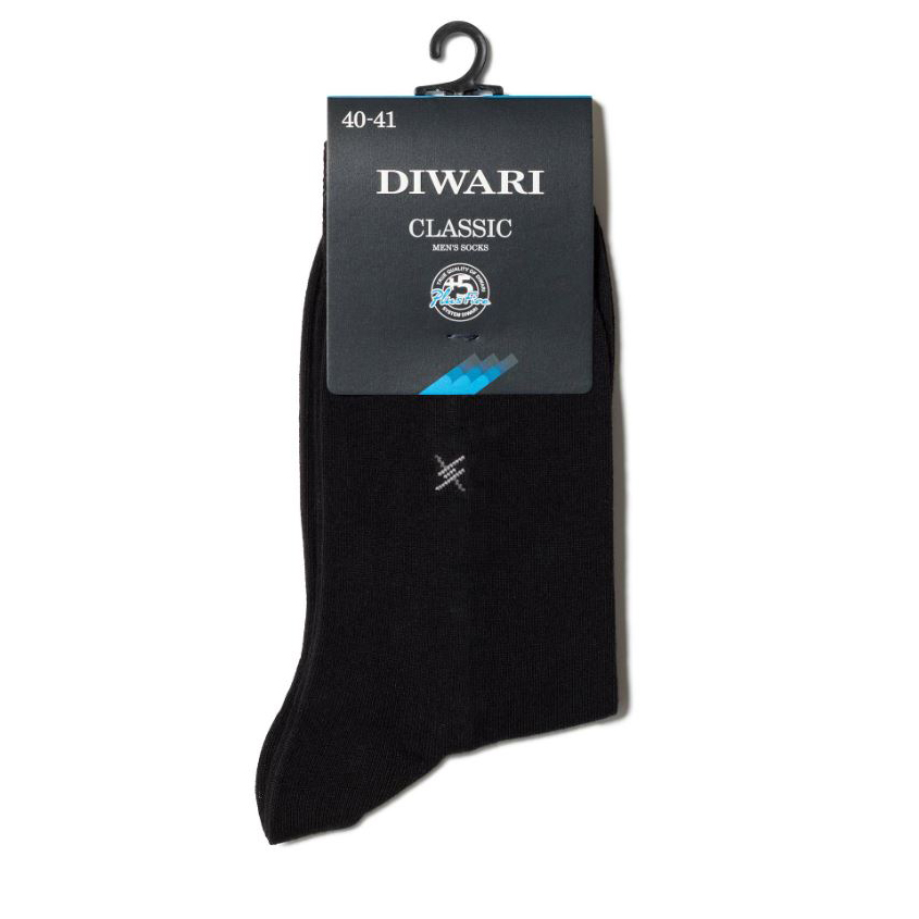 DIWARI Носки мужские DIWARI DW CLASSIC черный 44-45 носки diwari classic графит 44 45 мл