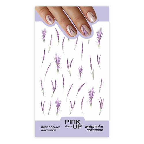 

Наклейки для ногтей PINK UP DECOR WATERCOLOR переводные тон 632