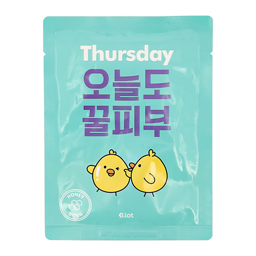 

Маска для лица B.LOT DAYLY Thursday с экстрактом меда смягчающая 21 г