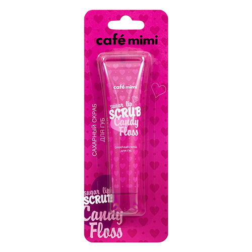 CAFE MIMI Скраб для губ CAFE MIMI сахарный 15 мл флокс метельчатый candy floss