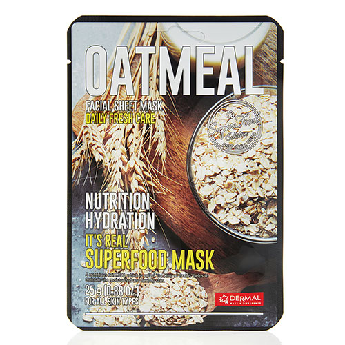 

Маска для лица DERMAL SUPERFOOD с экстрактом овсянки 25 г