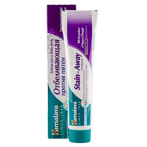 

Паста зубная HIMALAYA HERBALS GUM EXPERT Stain-Away отбеливающая против пятен 75 мл