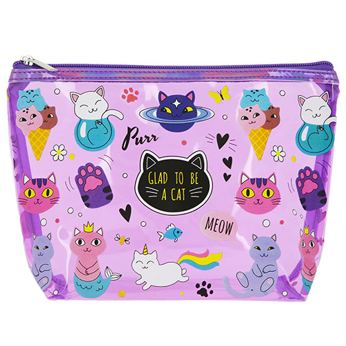 

Косметичка LADY PINK GALAXY большая с принтом розовая