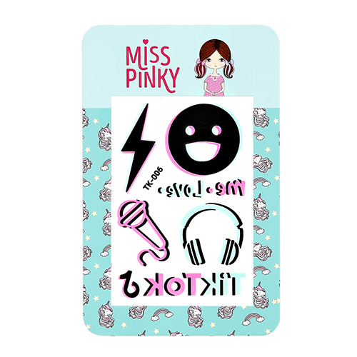 

Набор татуировок MISS PINKY светятся в темноте