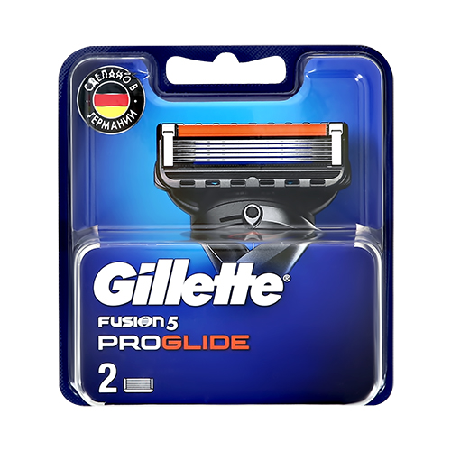 цена Кассеты для станка GILLETTE FUSION PROGLIDE 2 шт