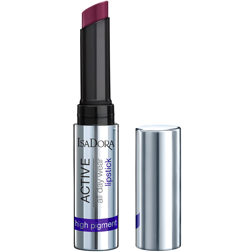 Помада для губ ISADORA ACTIVE ALL DAY WEAR LIPSTICK стойкая матовая тон 13 grape nectar