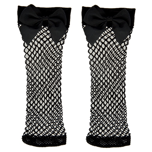 

Носки женские SOCKS сетка с бантиком black