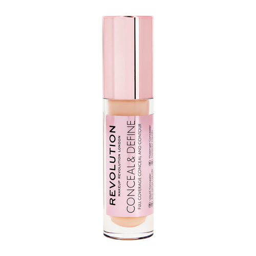 Консилер для лица `REVOLUTION` CONCEAL & DEFINE с аппликатором тон C4