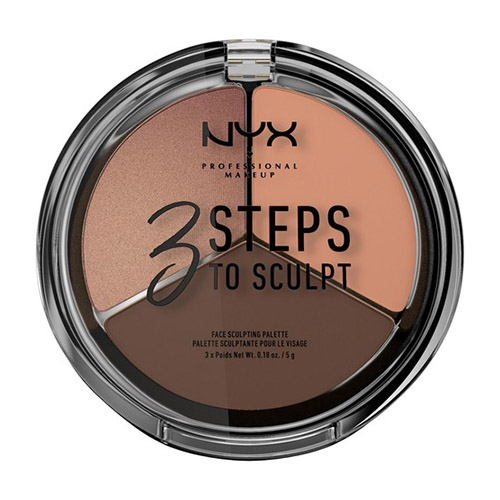 

Палетка для скульптурирования NYX PROFESSIONAL MAKEUP 3 STEPS TO SCULPT FACE тон 04 deep
