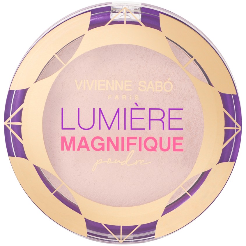 Пудра компактная для лица VIVIENNE SABO LUMIERE MAGNIFIQUE POUDRE тон 02 vivienne sabo пудра poudre matifiante compacte joli secret компактная матирующая тон 04 11г