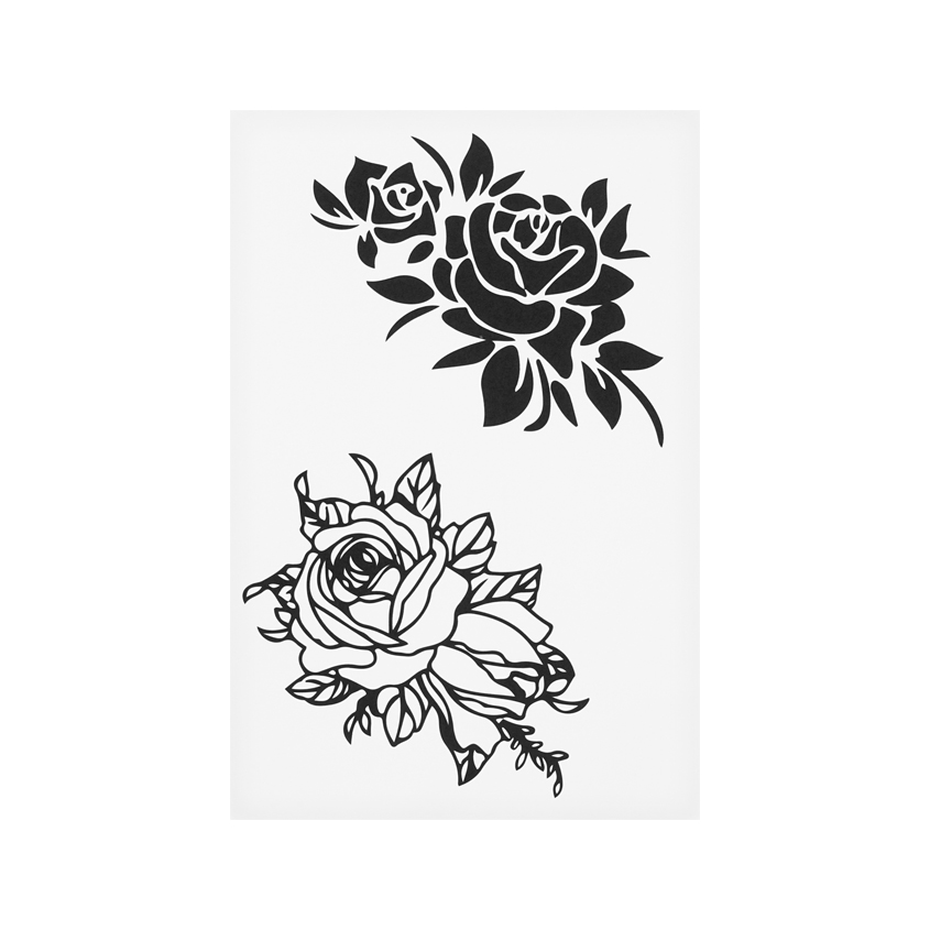 Татуировка для тела DECO. переводная 2 big flowers