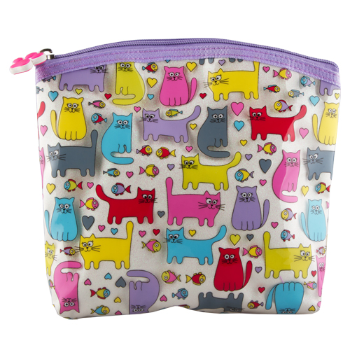 

Косметичка LADY PINK MEOW вместительная мульти