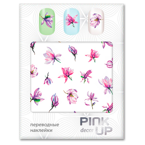 

Наклейки для ногтей переводные PINK UP DECOR FLOWERS тон 591