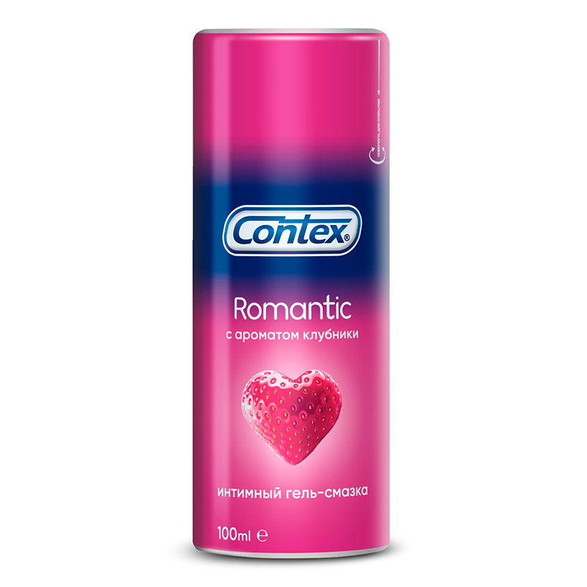 Гель-смазка интимная CONTEX Romantic с ароматом клубники 100 мл