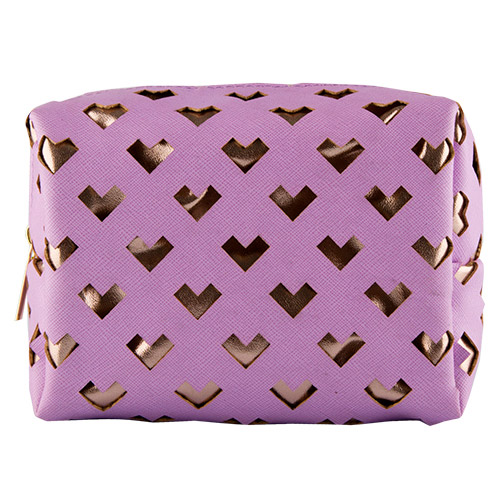 

Косметичка LADY PINK PERFORATION квадратная с орнаментом синяя