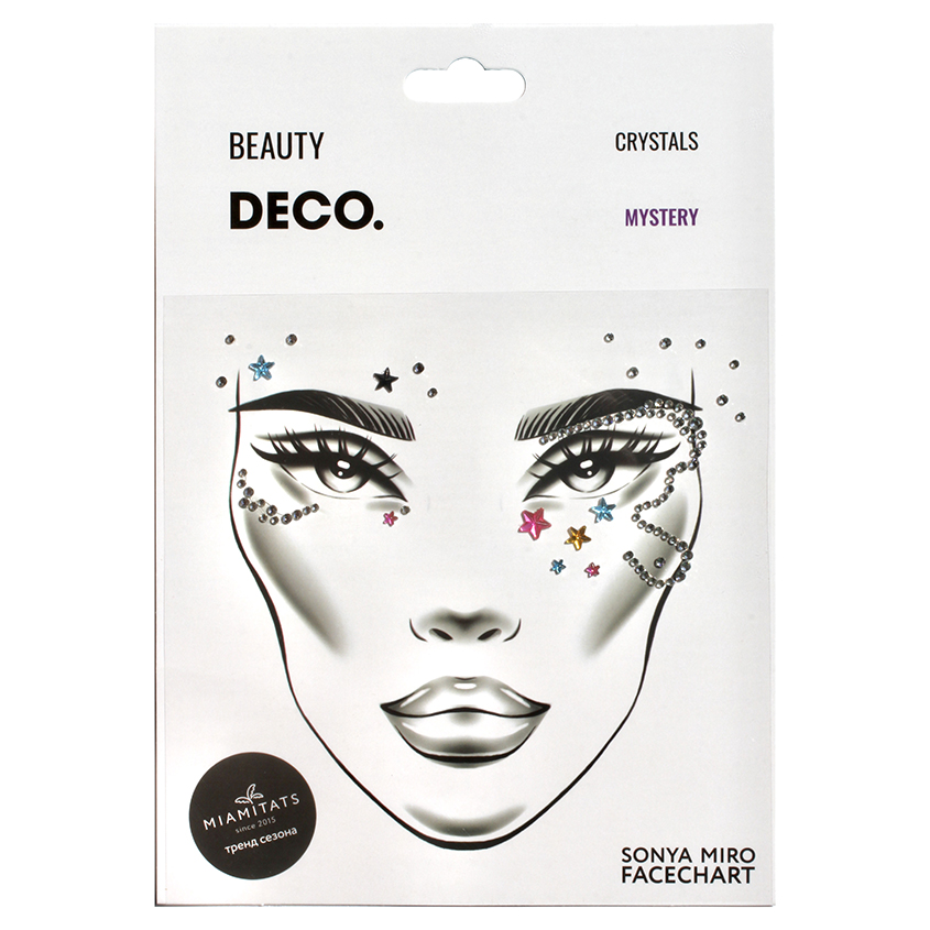 Кристаллы для лица и тела `DECO.` FACE CRYSTALS by Miami tattoos (Mystery)