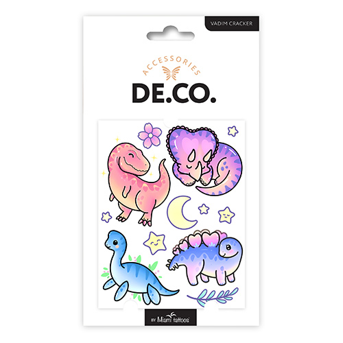 

Татуировка для тела DE.CO. KAWAII by Miami tattoos переводная Dinos