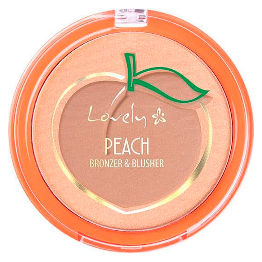 Румяна и бронзирующая пудра для лица LOVELY PEACH BRONZER  BLUSHER