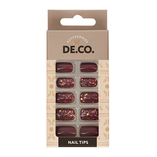 

Набор накладных ногтей DECO. HOLO Ablaze 24 шт+ клеевые стикеры 24 шт