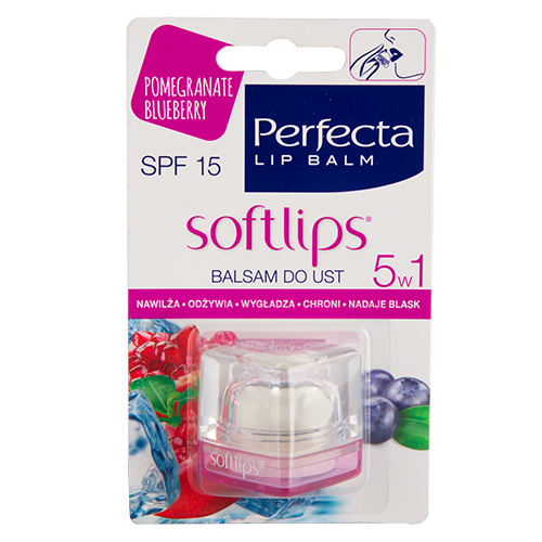 

Бальзам для губ PERFECTA SOFTLIPS Гранат-черника SPF-15 6,5 г