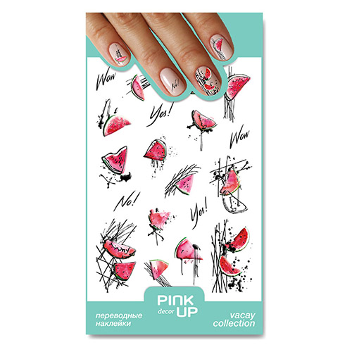 

Наклейки для ногтей PINK UP DECOR VACAY переводные тон 05