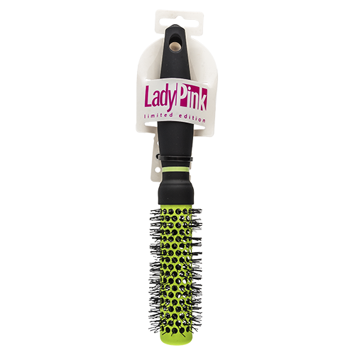 

Брашинг для волос LADY PINK BLACK & CREEN soft touch термокерамика D 25 мм