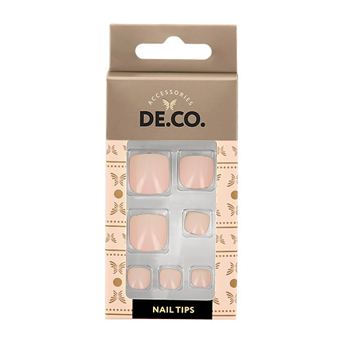 

Набор накладных ногтей для педикюра DECO. ESSENTIAL Nude 24 шт+ клеевые стикеры 24 шт